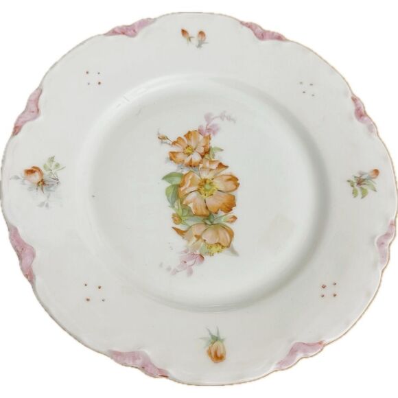 • Vintage Rex Bavaria Porcelain Plate - Floral
Design - Picture 1 of 7